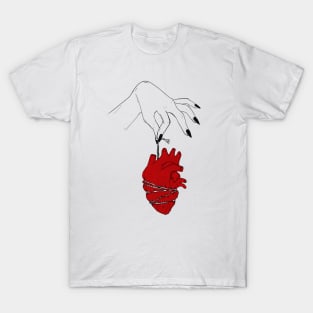 Heart hanging by the hand T-Shirt